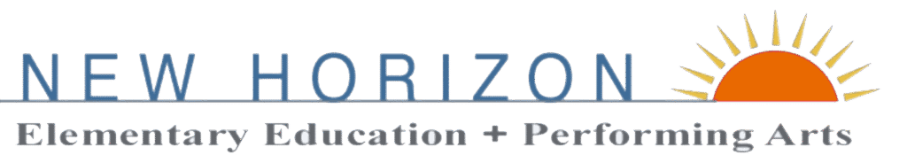 New Horizon logo with sunburst graphic.