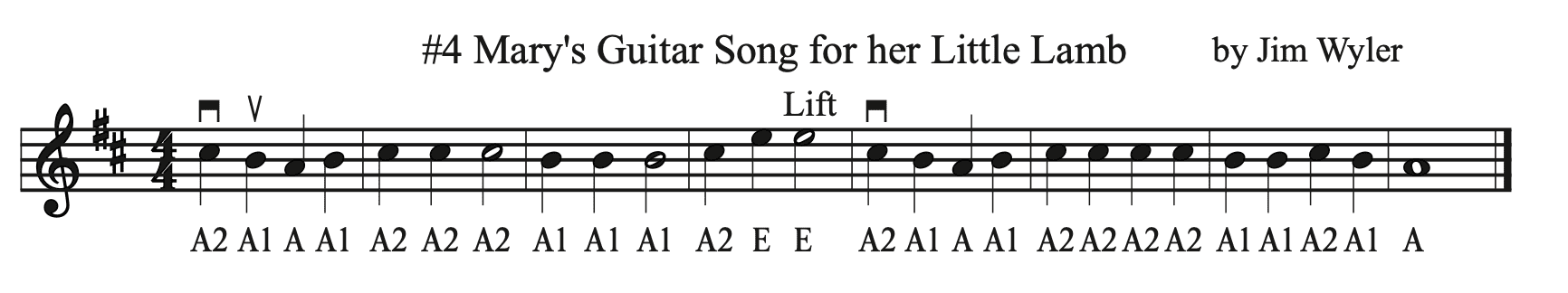 A guitar song for her lift