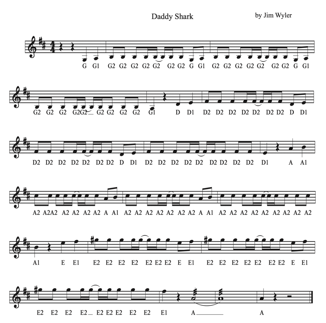 A sheet music page with many notes in different positions.